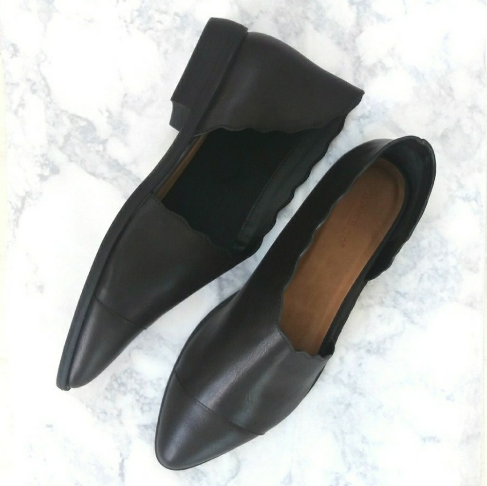SALE ● Bamboo Scallop Edge Cut-Out Flats